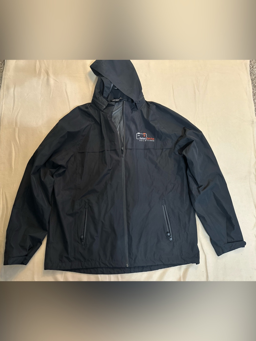 Port Authority J333 Torrent Waterproof Jacket Black 2XL Hooded Battery Service